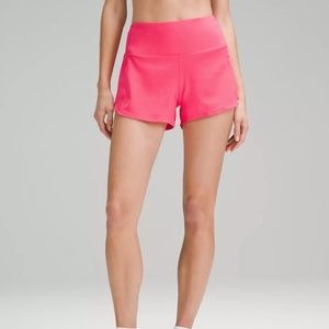 Lululemon Speed Up High Rise Lined Short 4 inches - Size 8 - Lip Gloss
